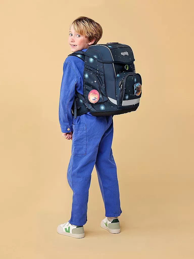 ERGOBAG | Set di zaini scolastici da 5 pezzi CUBO | Blu scuro