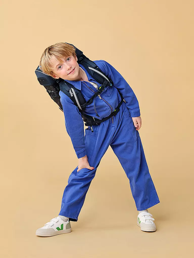 ERGOBAG | Set di zaini scolastici da 5 pezzi CUBO | Blu scuro