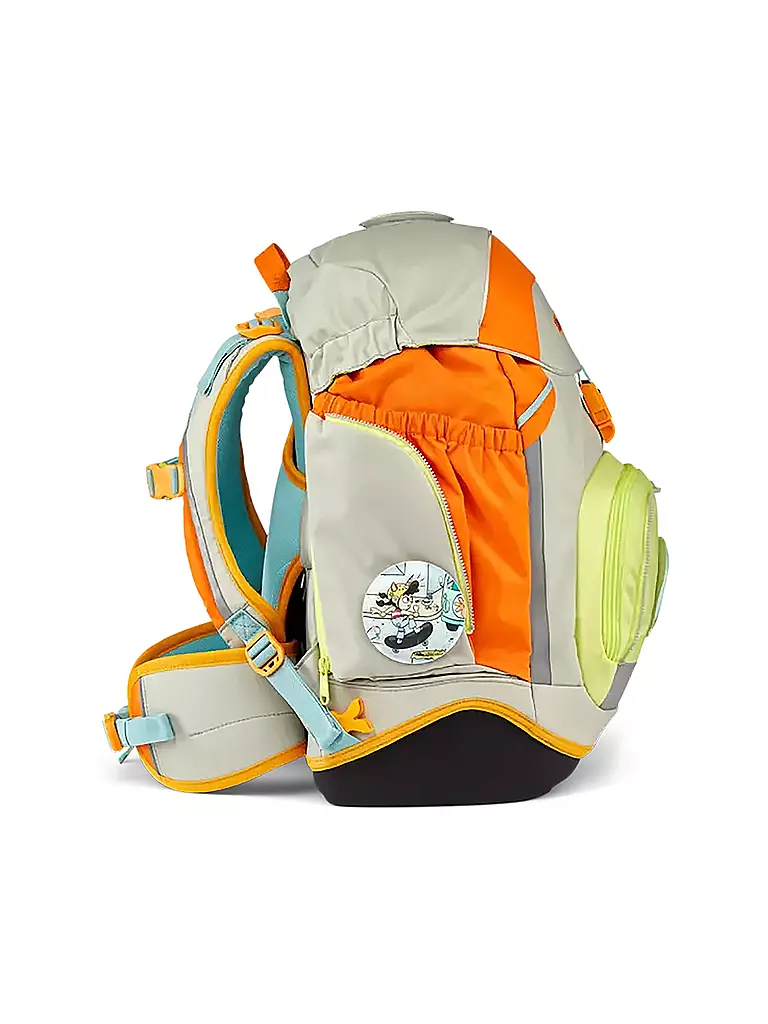ERGOBAG | Set di zaini scolastici da 5 pezzi Pack Stadt Bärwohner | Grigio chiaro