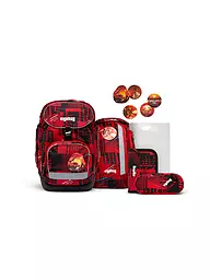 ERGOBAG | Set di zaini scolastici da 6 pezzi - AlarmBäreitschaft | Rosso