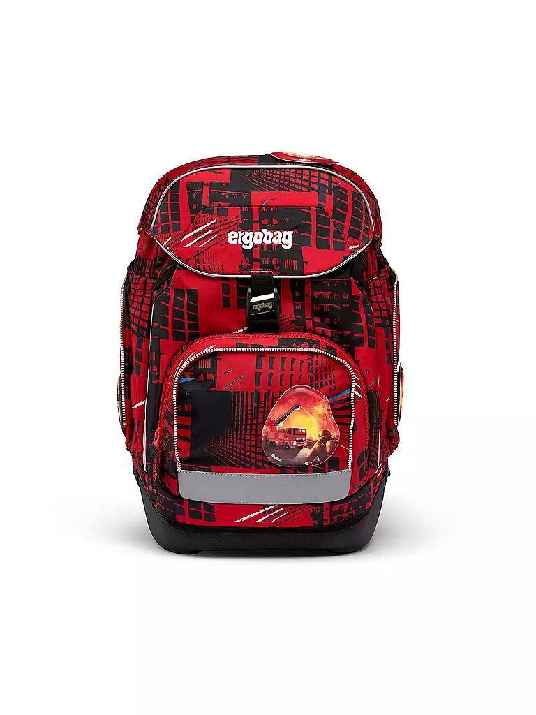 ERGOBAG | Set di zaini scolastici da 6 pezzi - AlarmBäreitschaft | Rosso