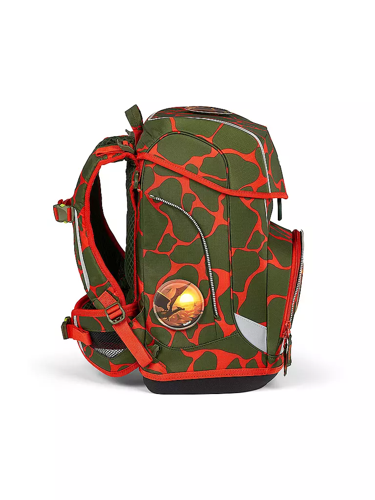 ERGOBAG | Set di zaini scolastici da 6 pezzi CUBO Light Lumi - FeuerspeiBär | Oliva