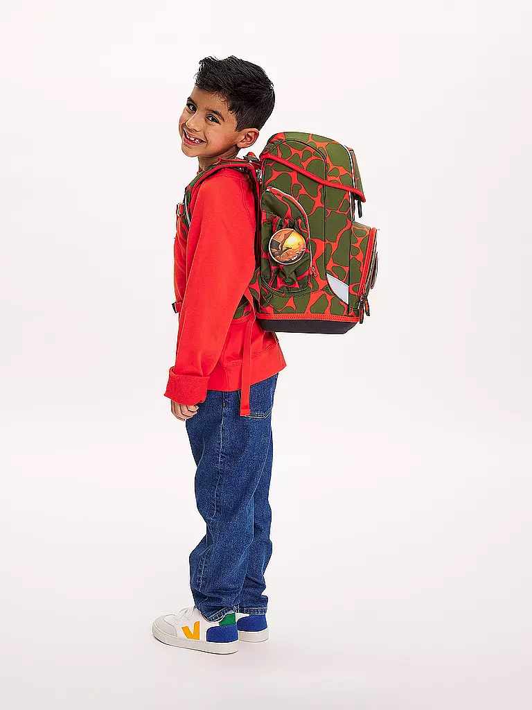 ERGOBAG | Set di zaini scolastici da 6 pezzi CUBO Light Lumi - FeuerspeiBär | Oliva