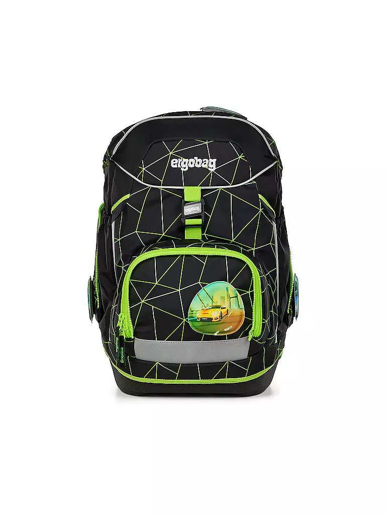 ERGOBAG | Set di zaini scolastici da 6 pezzi Cybär Race | Nero