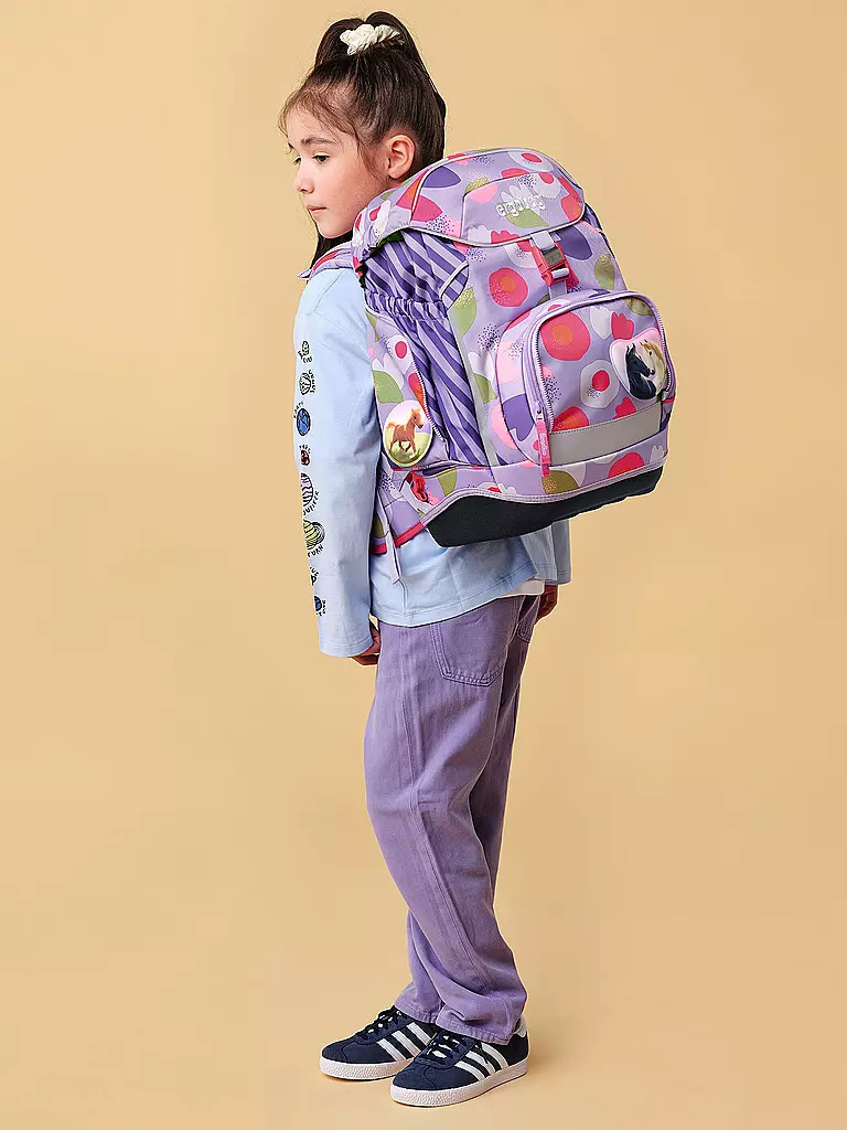 ERGOBAG | Set di zaini scolastici da 6 pezzi PACK BlütenzauBär | Lilla