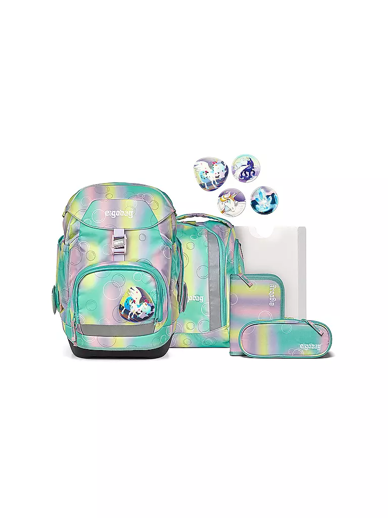 ERGOBAG | Set di zaini scolastici da 6 pezzi PACK ZauBärwelt | Turchese