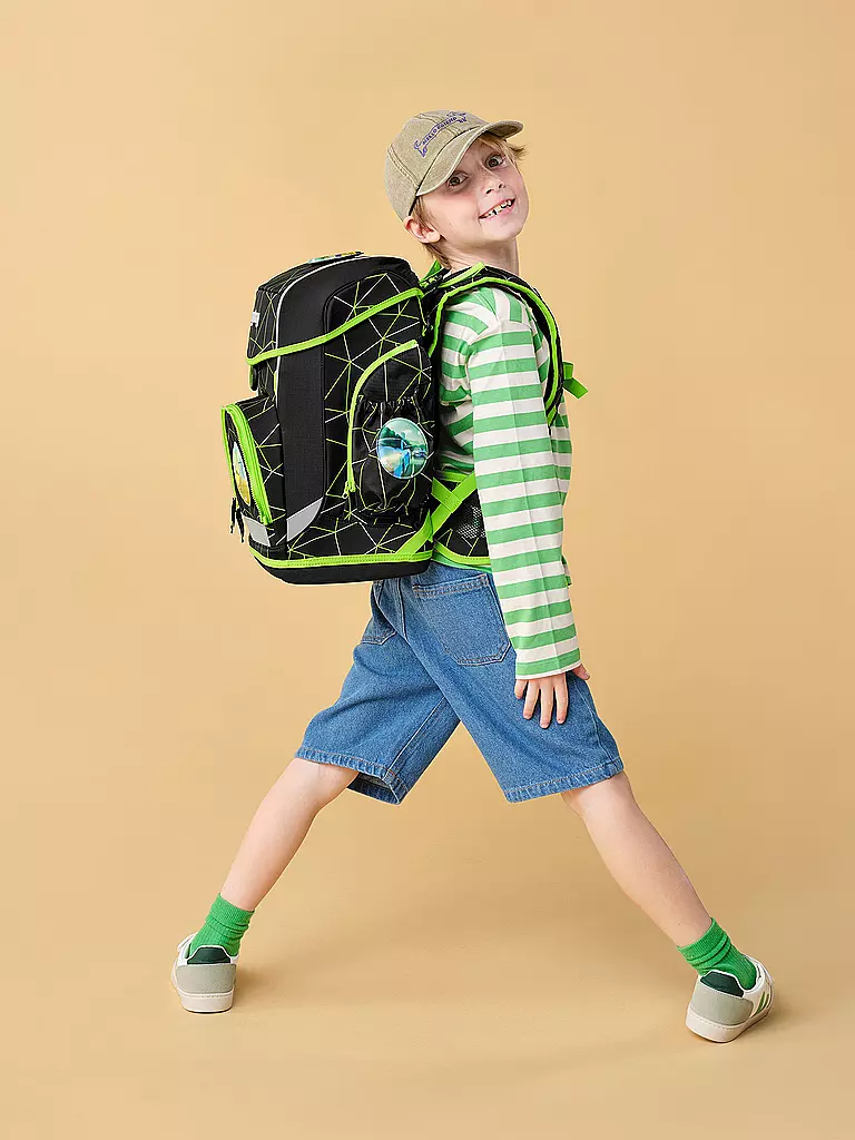 ERGOBAG | Set di zaino scolastico 5 pz. CUBO LIGHT CyBär Race |