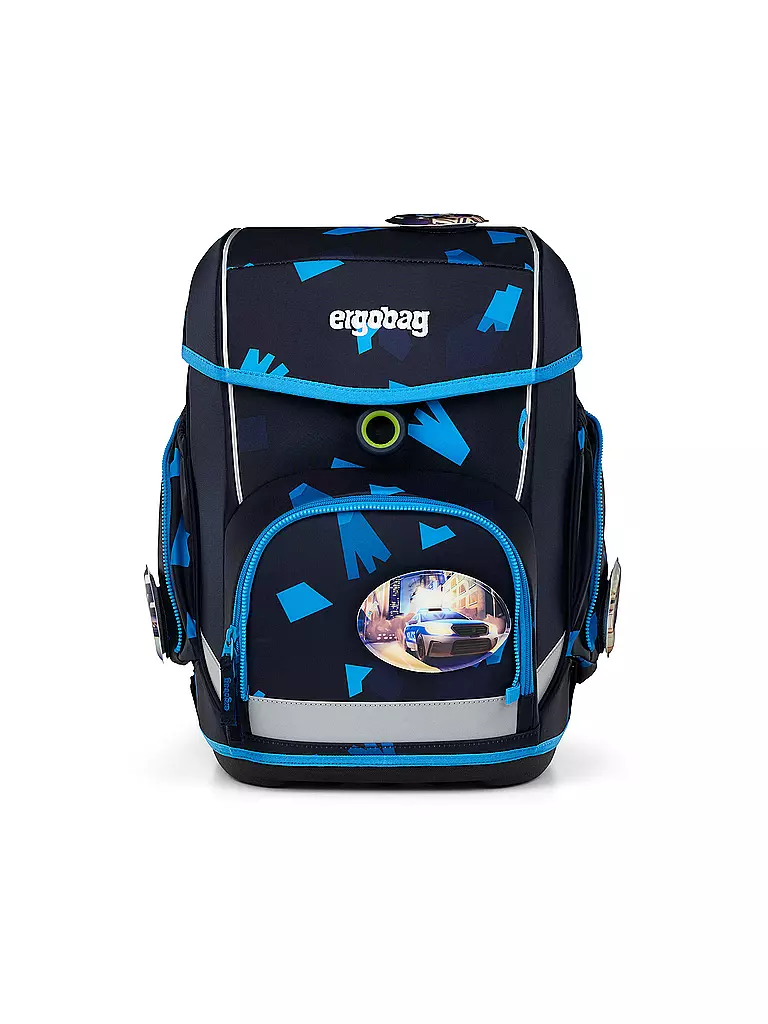 ERGOBAG | Set di zaino scolastico 5 pz. CUBO VerfolgBärjagd | Nero