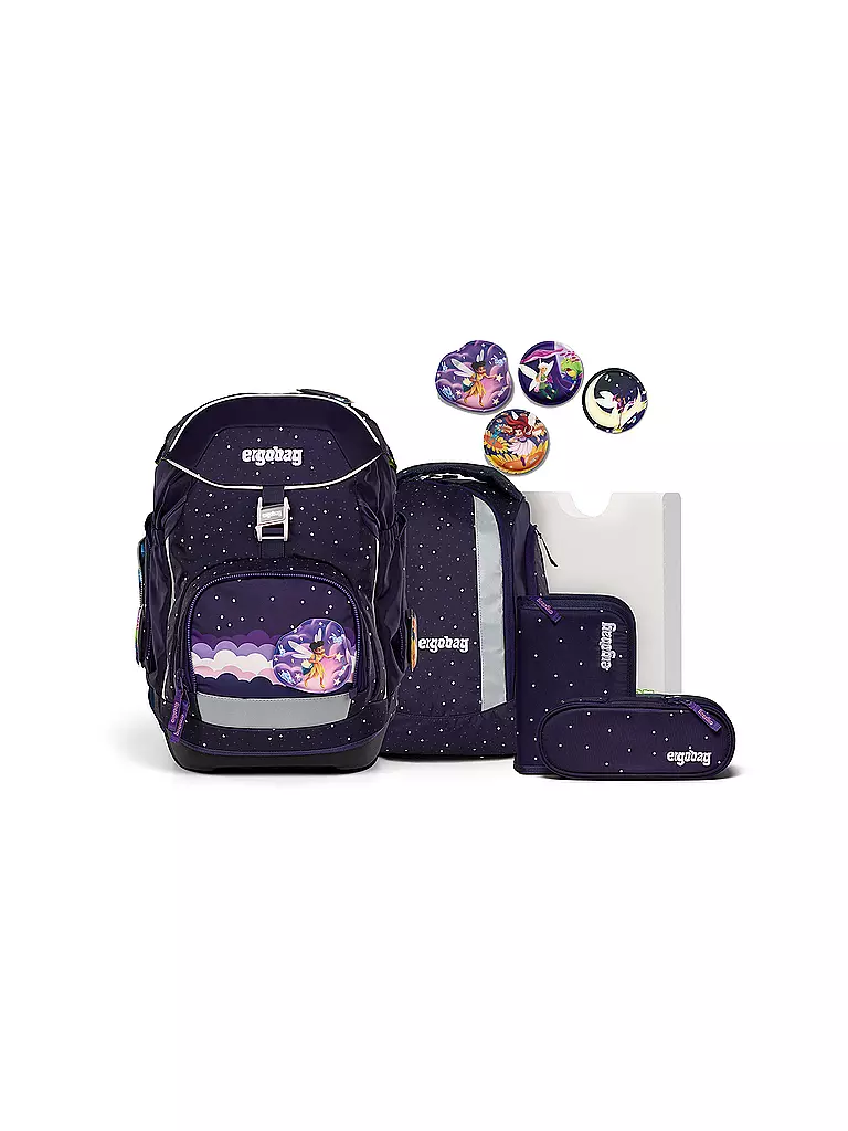 ERGOBAG | Set di zaino scolastico 6 pz. Orso osservatore di stelle | Blu scuro