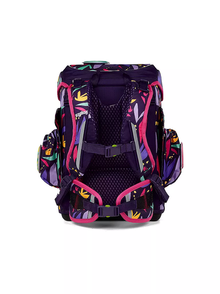 ERGOBAG | Set di zaino scolastico da 5 pezzi CUBO LIGHT AmBärzonas | Lilla