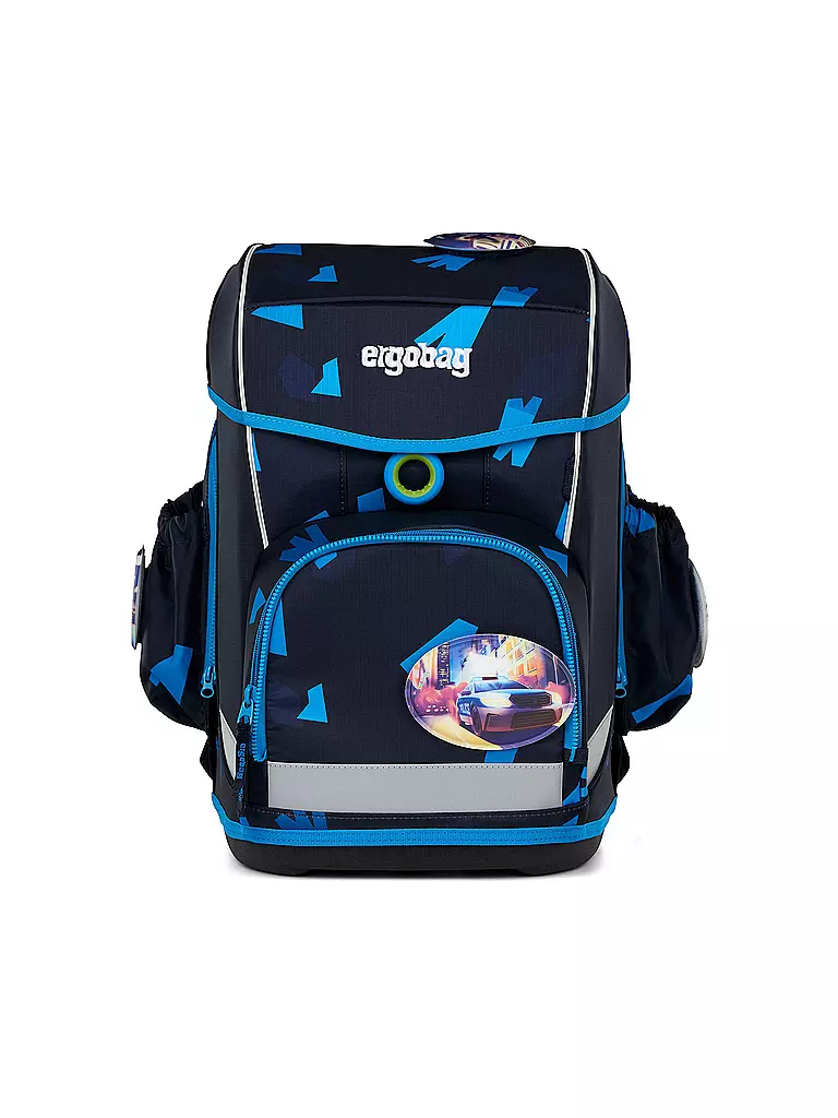 ERGOBAG | Set zaino scolastico 5 pz. CUBO LIGHT VerfolgBäerjagd | Nero