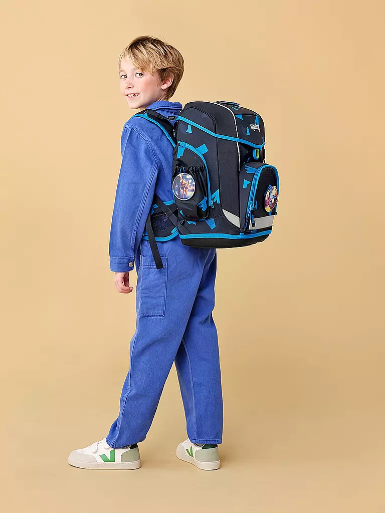ERGOBAG | Set zaino scolastico 5 pz. CUBO LIGHT VerfolgBäerjagd |