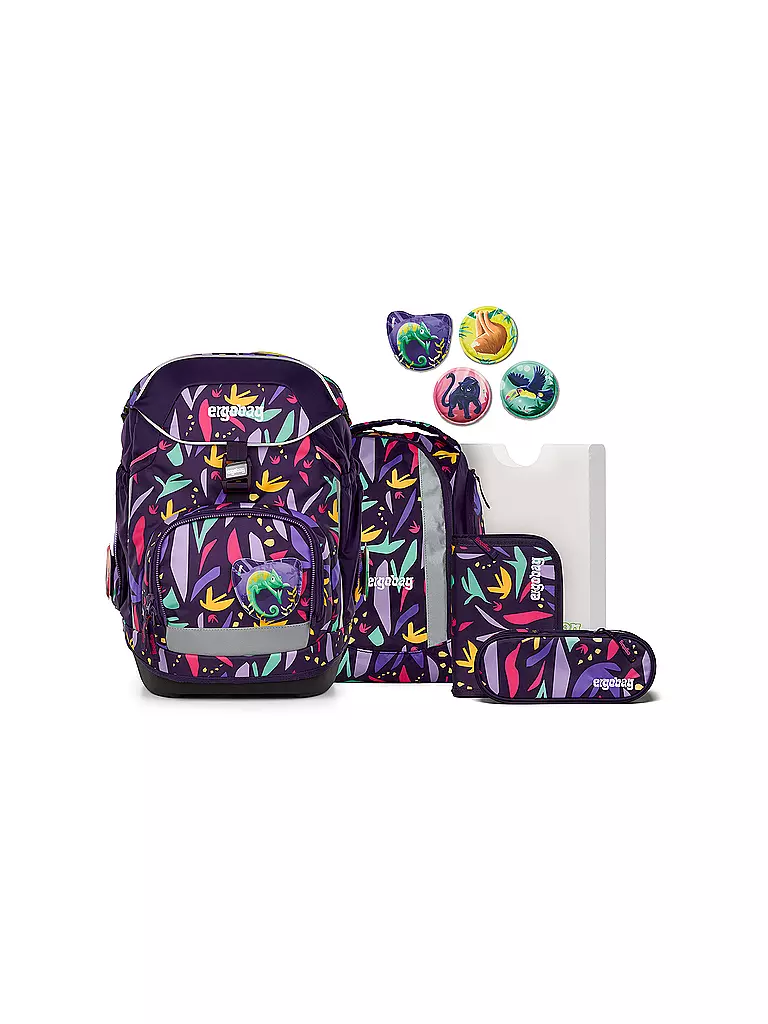 ERGOBAG | Set zaino scolastico 6 pezzi Ambärzonas | Lilla