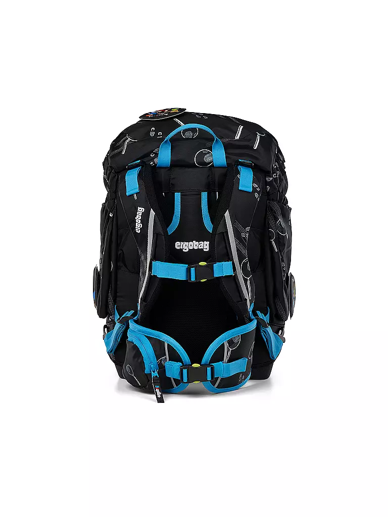 ERGOBAG | Set zaino scolastico 6 pezzi Tre investigatori | Nero