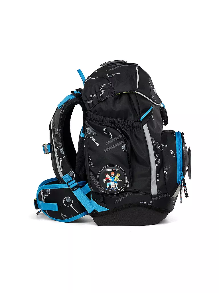 ERGOBAG | Set zaino scolastico 6 pezzi Tre investigatori | Nero