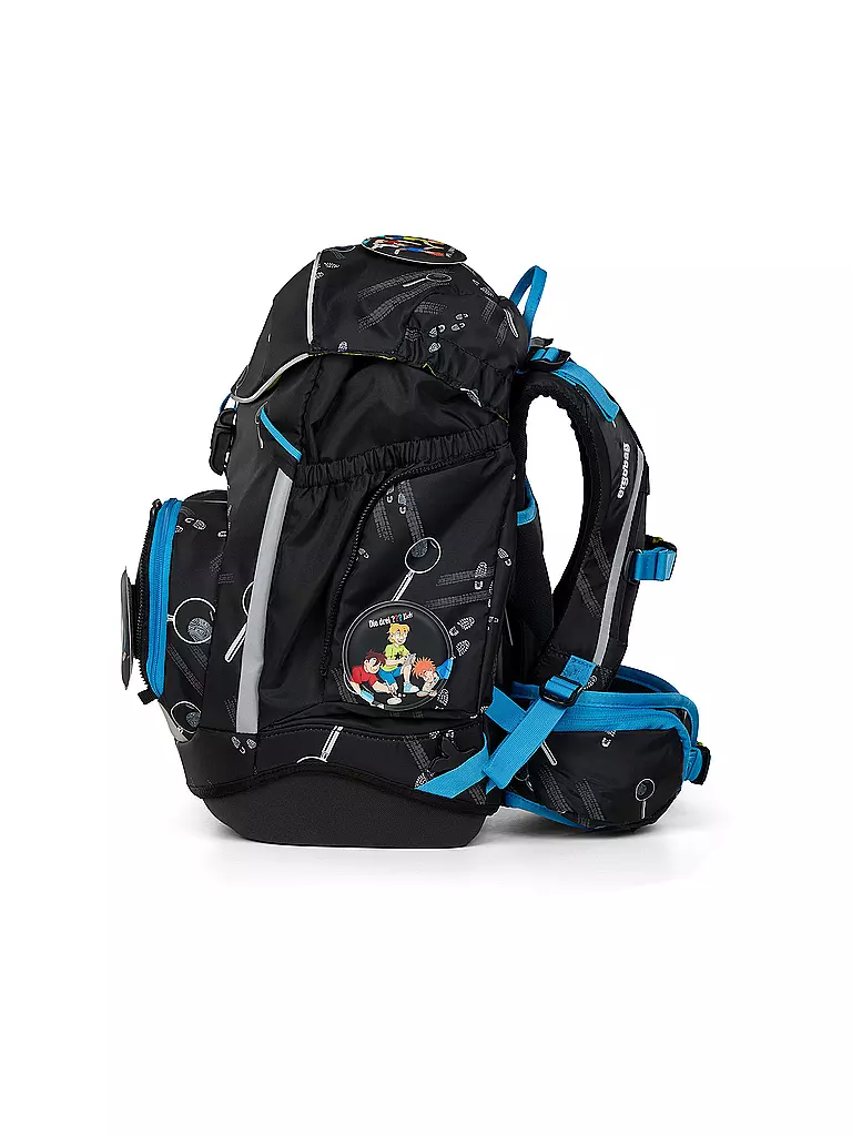 ERGOBAG | Set zaino scolastico 6 pezzi Tre investigatori | Nero