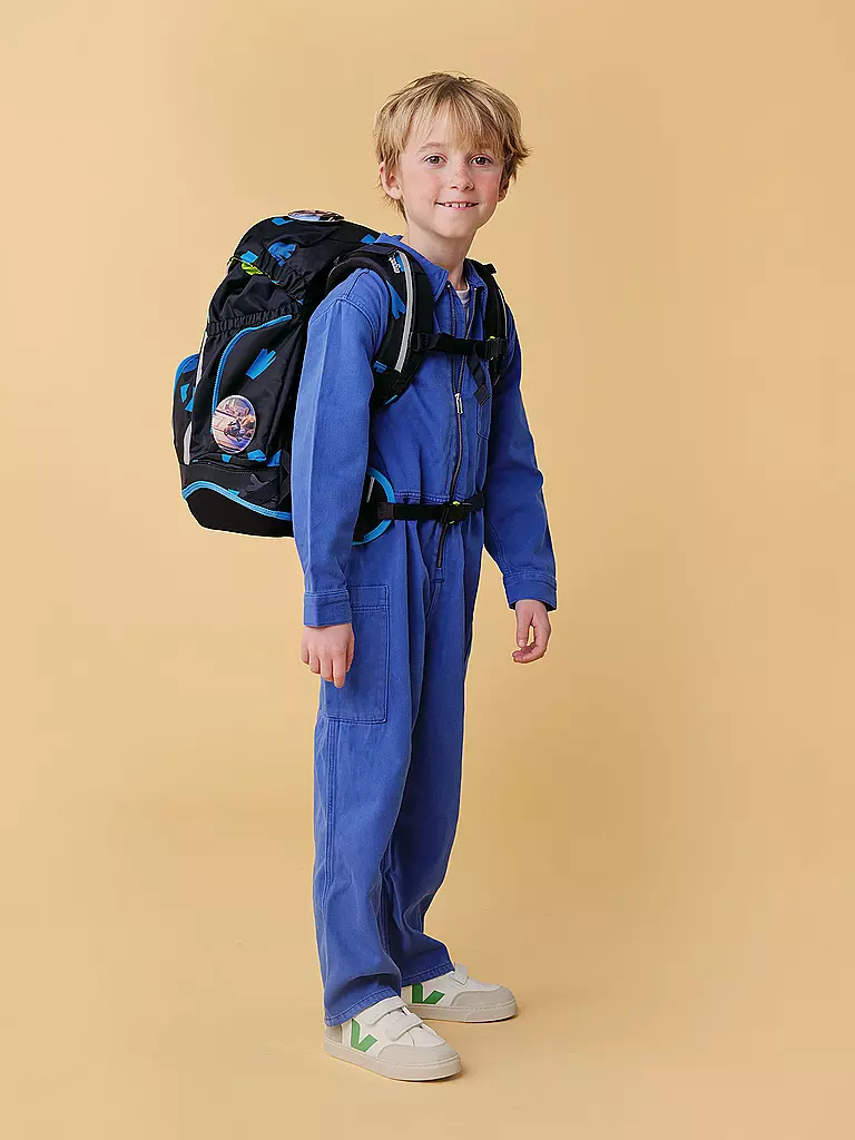 ERGOBAG | Set zaino scolastico 6 pezzi Tre investigatori | Nero