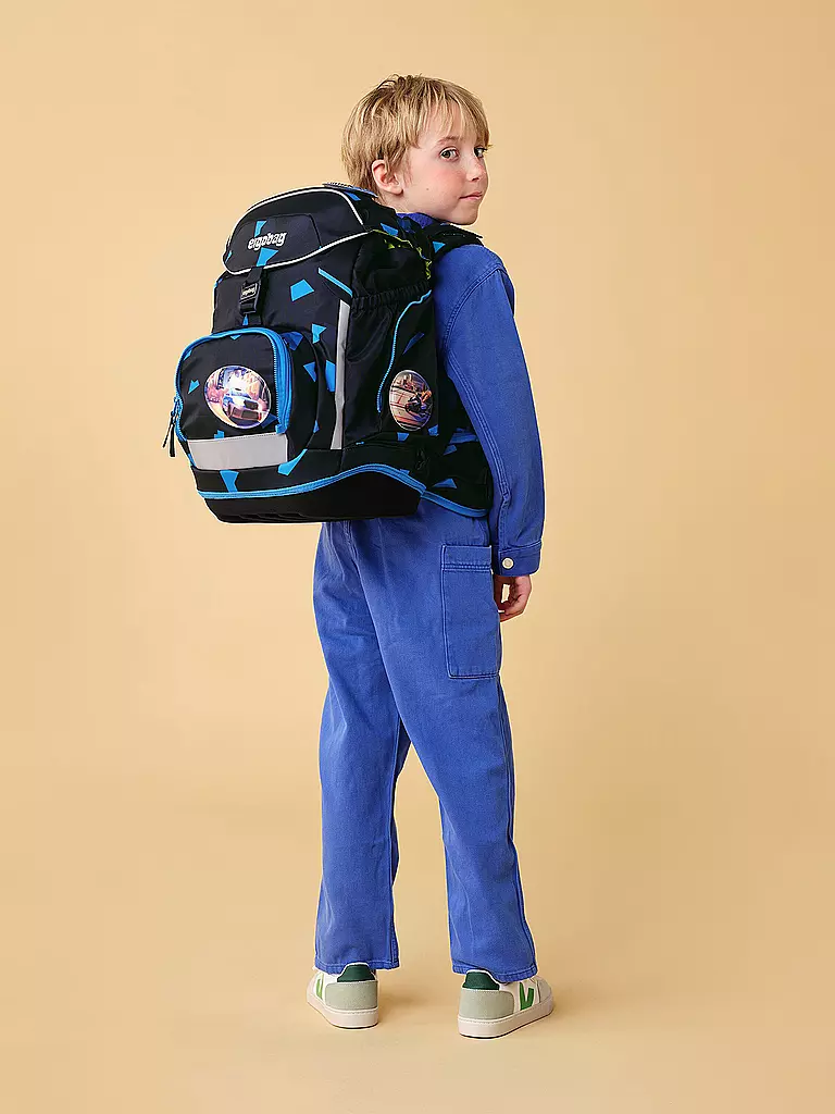 ERGOBAG | Set zaino scolastico 6 pezzi Tre investigatori | Nero