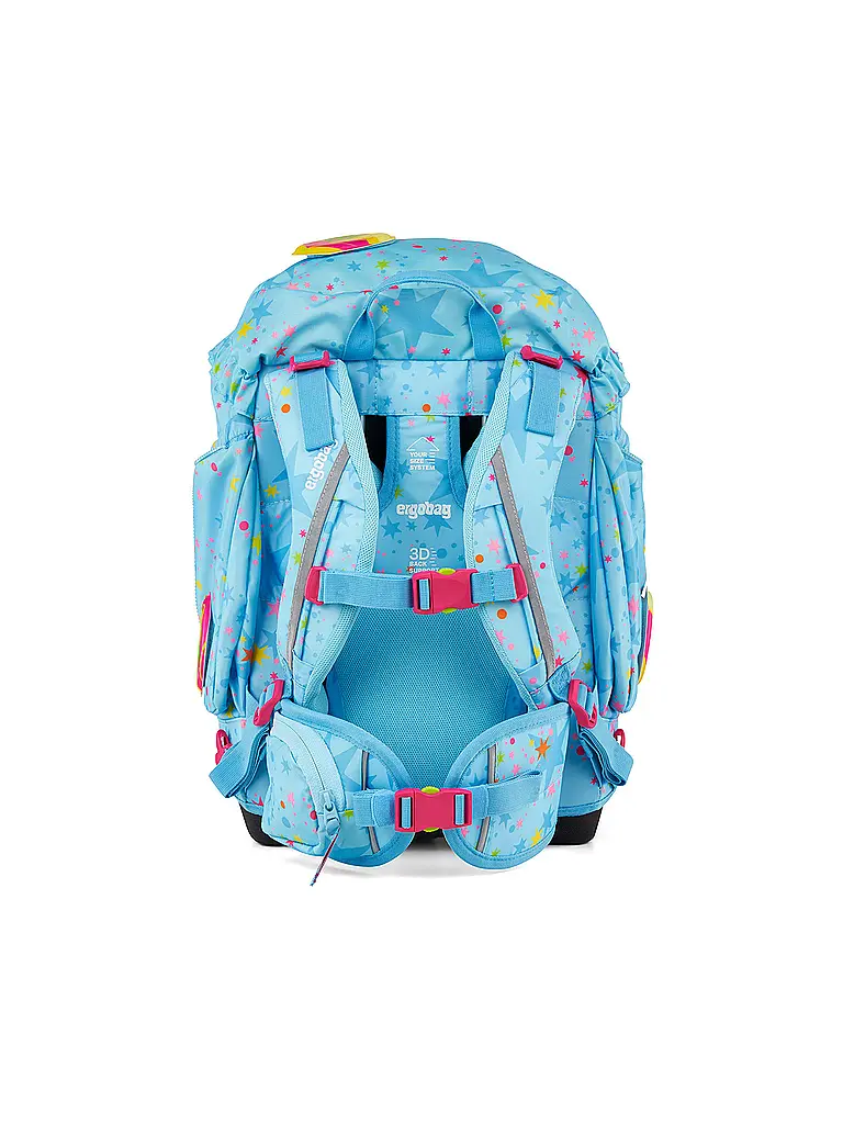 ERGOBAG | Set zaino scolastico 6 pz Pack Bärhext | Blu chiaro