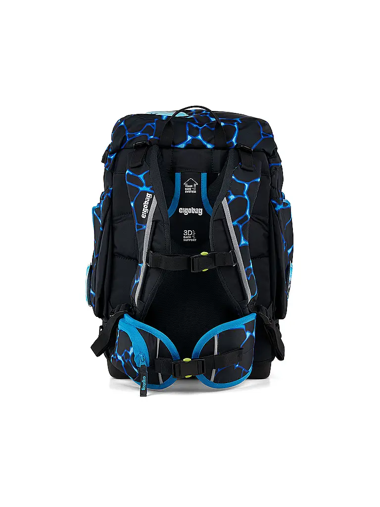 ERGOBAG | Set zaino scolastico 6 pz. Maxi Bärassic Garden | Nero