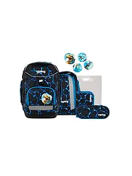 ERGOBAG | Set zaino scolastico 6 pz. Pack Bärassic Garden | Nero