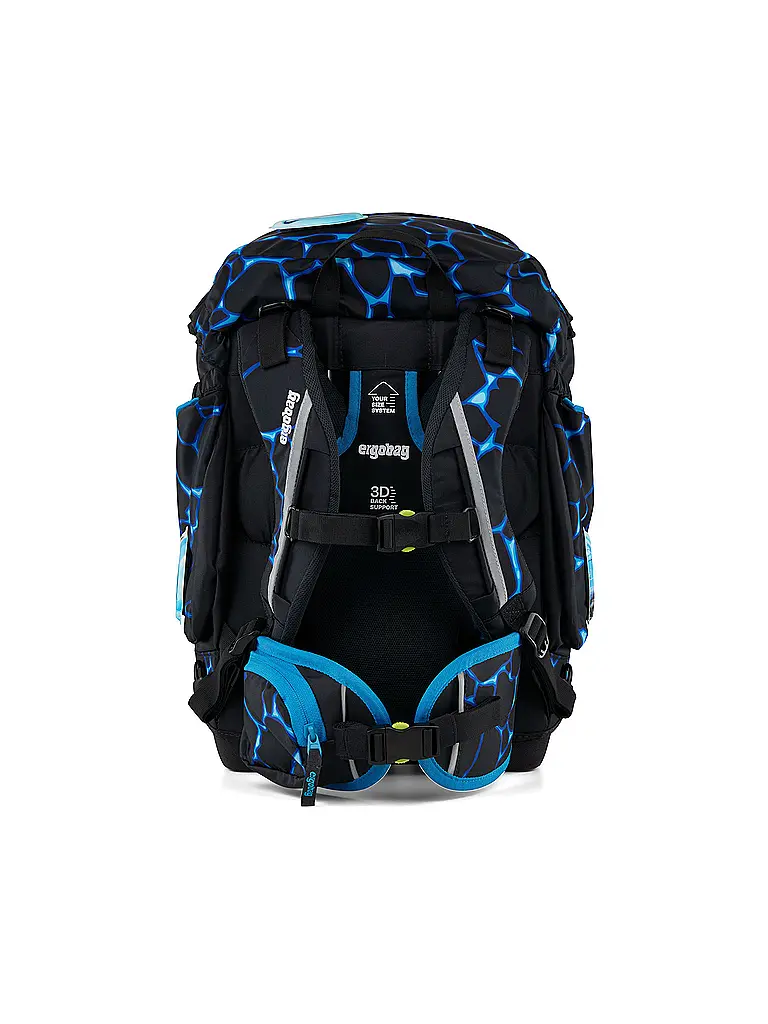 ERGOBAG | Set zaino scolastico 6 pz. Pack Bärassic Garden | Nero