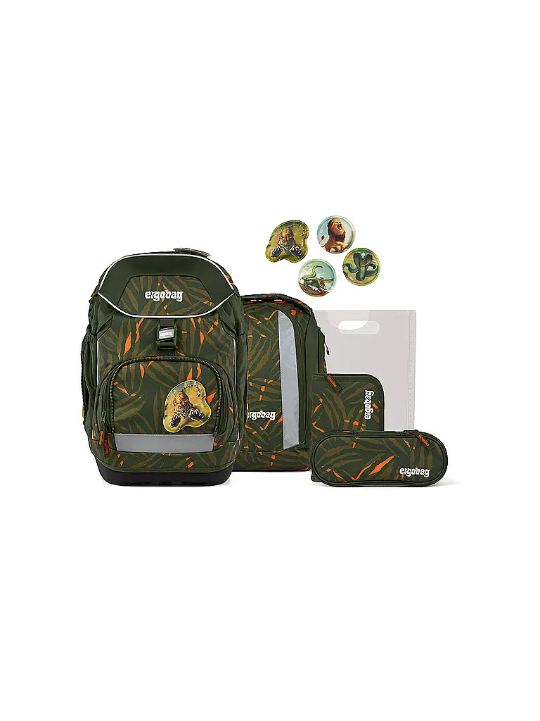 ERGOBAG | Set zaino scolastico 6 pz. Pack ExBärdition | Nero