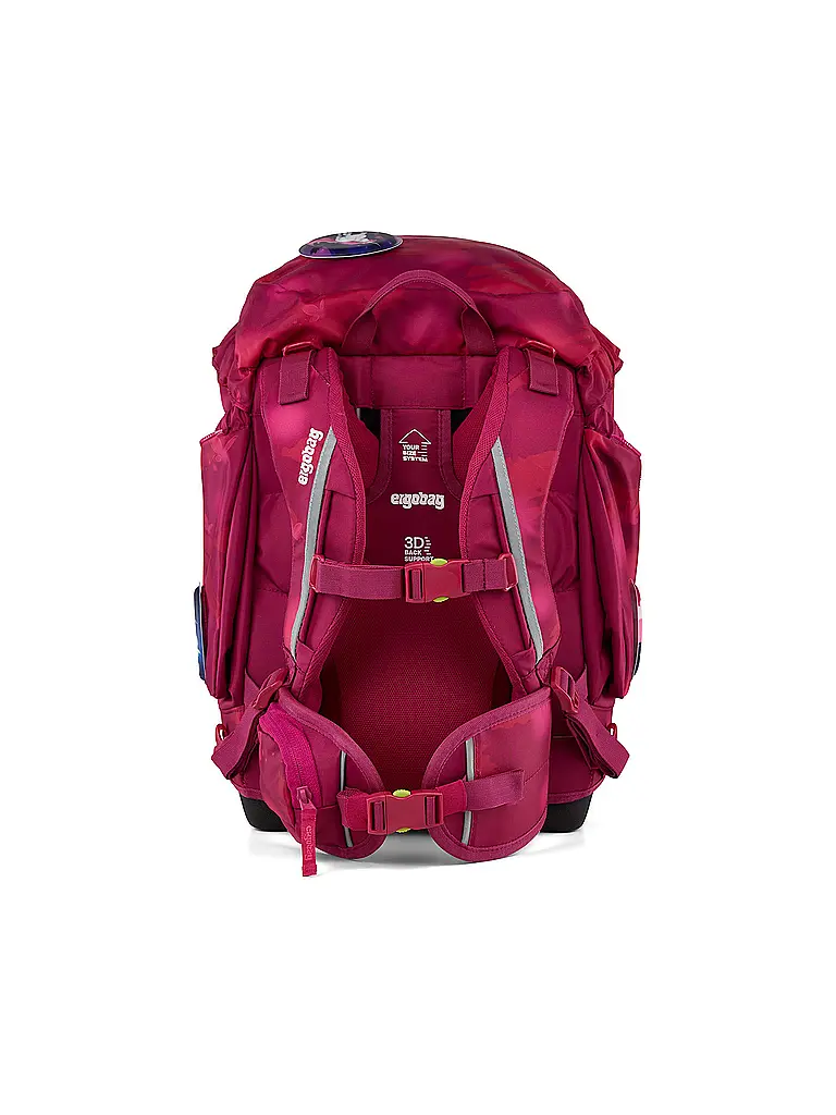 ERGOBAG | Set zaino scolastico 6 pz. Pack MondzauBär | Fucsia
