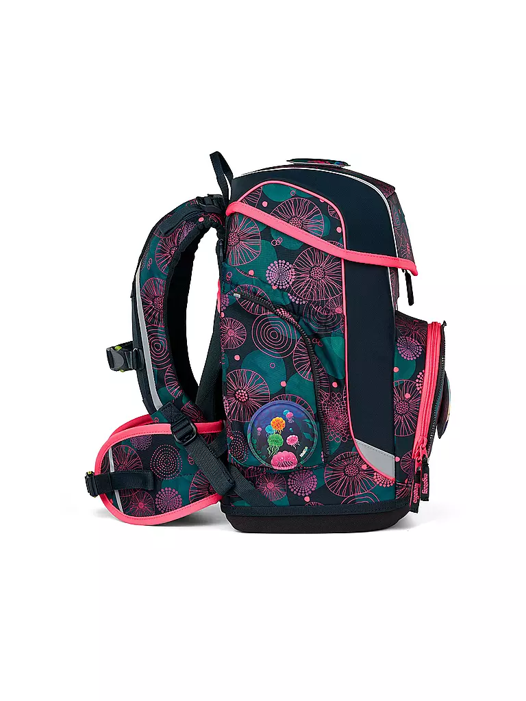 ERGOBAG | Set zaino scolastico da 5 pezzi Cubo Orso Corallo |