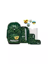 ERGOBAG | Set zaino scolastico da 6 pezzi Pack BärRex | Verde scuro