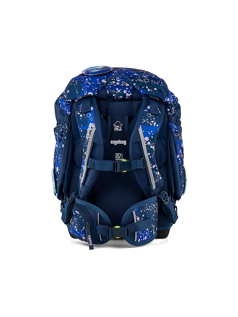 ERGOBAG | Set zaino scolastico da 6 pezzi Pack Ozeano Orso Abitante | Lilla