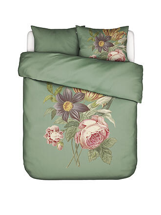 ESSENZA | Biancheria da letto in raso 2x 70x90cm / 200x200cm MADIA Verde Basilico