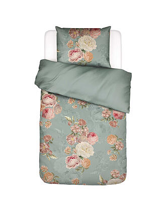 ESSENZA | Biancheria da letto in raso ORIANNA 70x90/140x200cm Dusty Teal