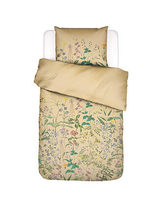 ESSENZA | Biancheria da letto in raso AUGUSTINA 70x90/140x200cm Yellow Straw