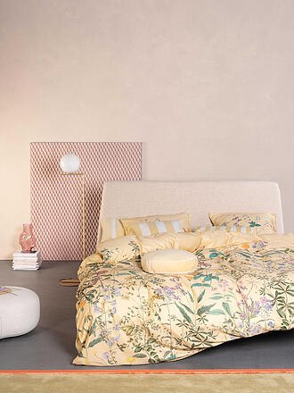 ESSENZA | Biancheria da letto in raso AUGUSTINA 70x90/140x200cm Yellow Straw