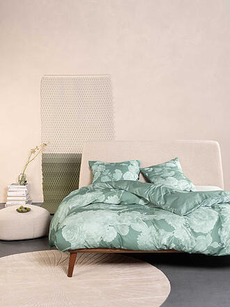 ESSENZA | Biancheria da letto in raso EUNICE 70x90/140x200cm Dusty Teal