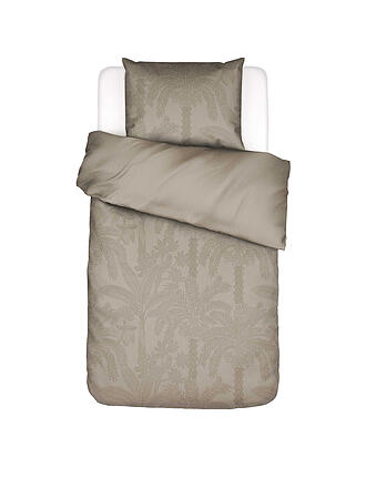 ESSENZA | Biancheria da letto in raso PALMA 70x90/140x200cm Taupe