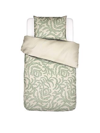 ESSENZA | Biancheria da letto in raso ELERIA 70x90/140x200cm Verde