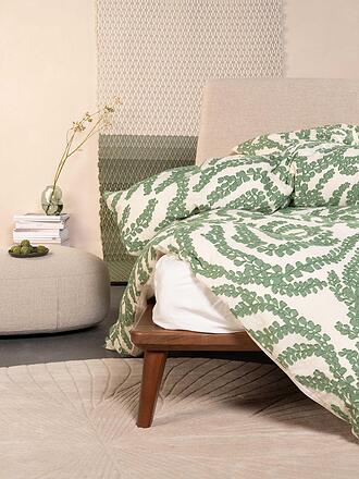 ESSENZA | Biancheria da letto in raso ELERIA 70x90/140x200cm Verde