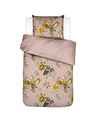 ESSENZA | Biancheria da letto in raso FLOREAN 70x90/140x200cm Rosa Cipria