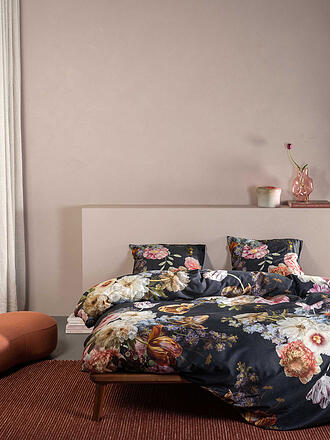 ESSENZA | Biancheria da letto in raso ROSABELLE 70x90cm/140x200cm Nightblue