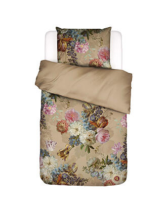 ESSENZA | Biancheria da letto in raso ROSABELLE 70x90cm/140x200cm Sabbia Dorata