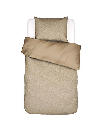ESSENZA | Biancheria da letto in raso RAYE 70x90cm/140x200cm Sabbia Dorata