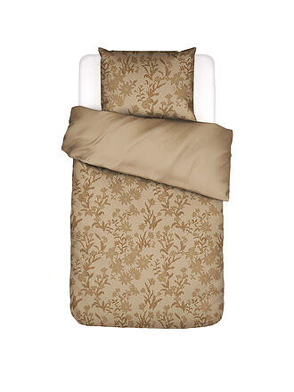 ESSENZA | Biancheria da letto in raso CLAUDINE 70x90cm/140x200cm Golden Sand