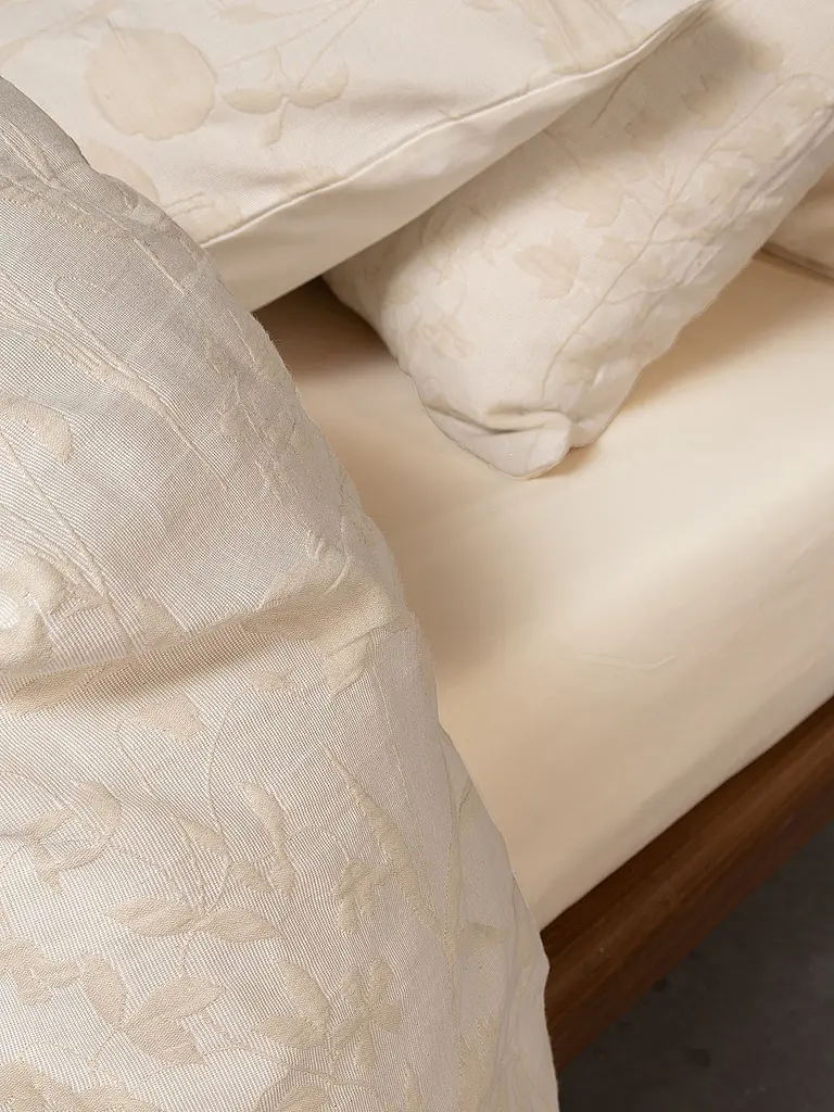 ESSENZA | Biancheria da letto in cotone 70x90cm / 140x200cm MARIBEL Oatmeal | Beige