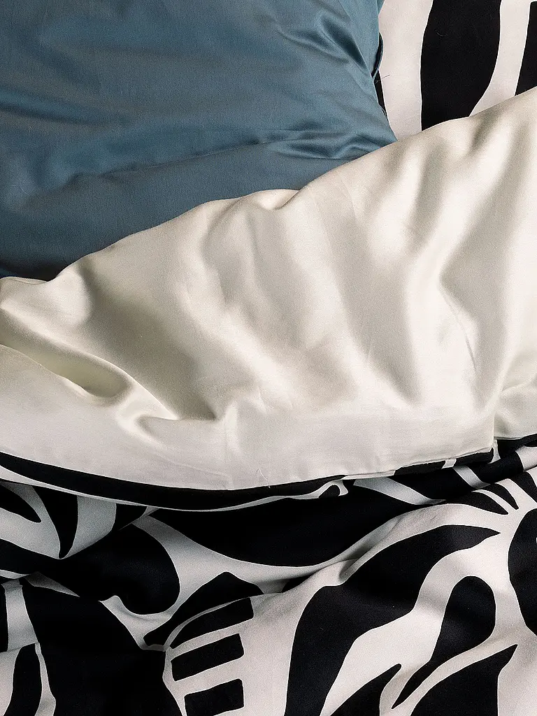 ESSENZA | Biancheria da letto in raso 2x 70x90cm / 140x200cm ALLORI Antracite |