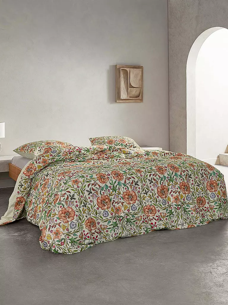 ESSENZA | Biancheria da letto in raso 70x90 cm / 140x200 cm Celeste Pure White | Multicolore
