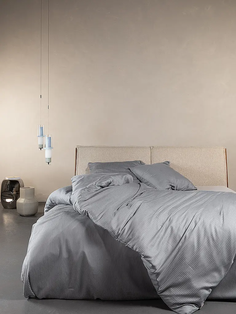 ESSENZA | Biancheria da letto in raso 70x90cm / 140x200cm COLETTA Global Grey |