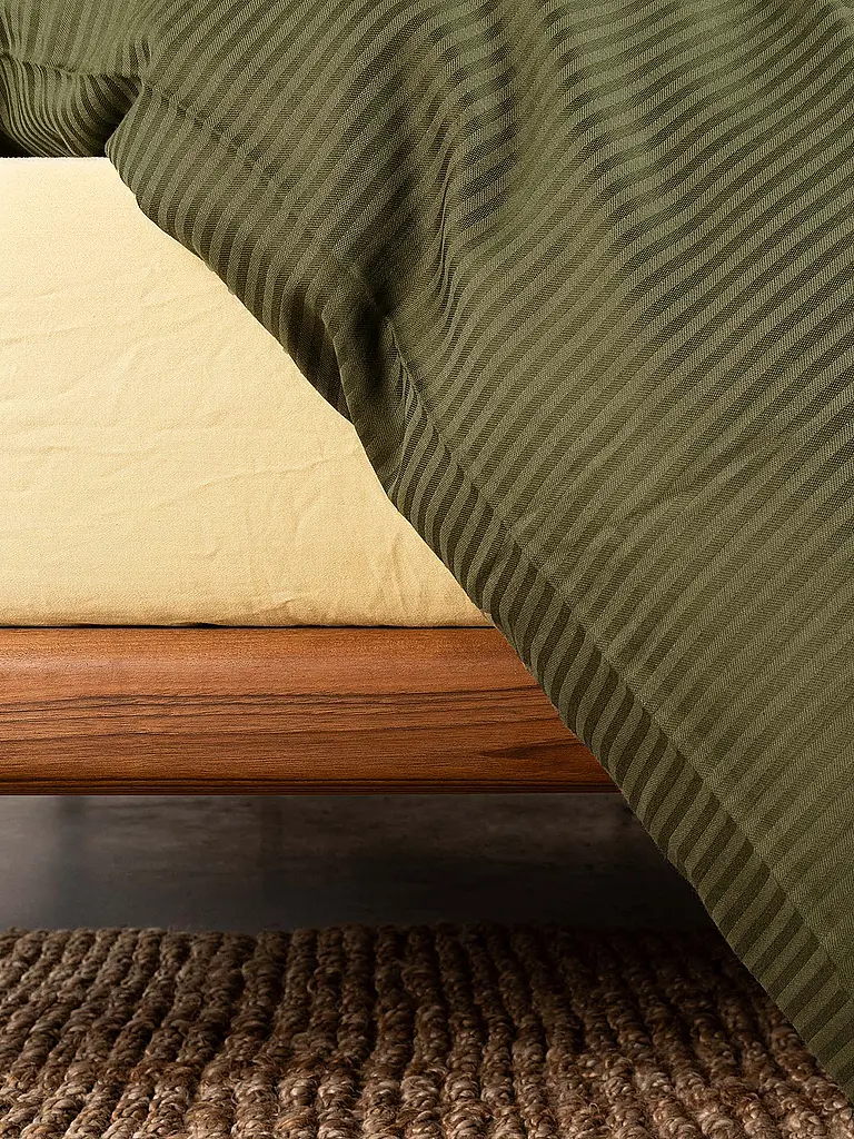 ESSENZA | Biancheria da letto in raso 70x90cm / 140x200cm COLETTA Moss | 
