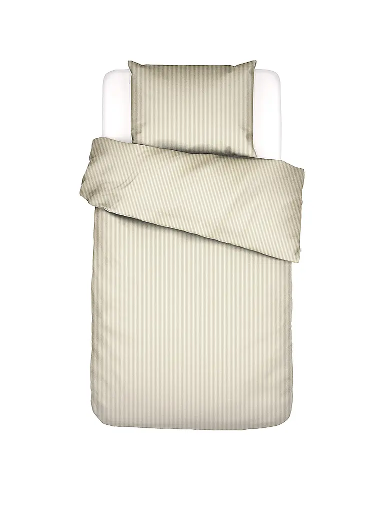 ESSENZA | Biancheria da letto in raso 70x90cm / 140x200cm COLETTA Vanilla | Beige